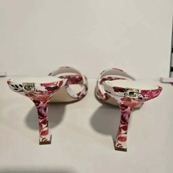 Guess Floral Print Open-Toe Heels - Picture 7 of 13